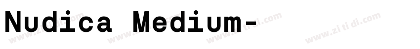 Nudica Medium字体转换